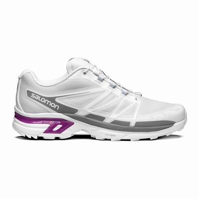 Salomon XT-WINGS 2 - Miesten Tennarit - Valkoinen/Violetit Kukka